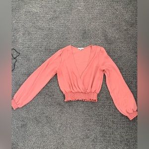 Long sleeve crop top